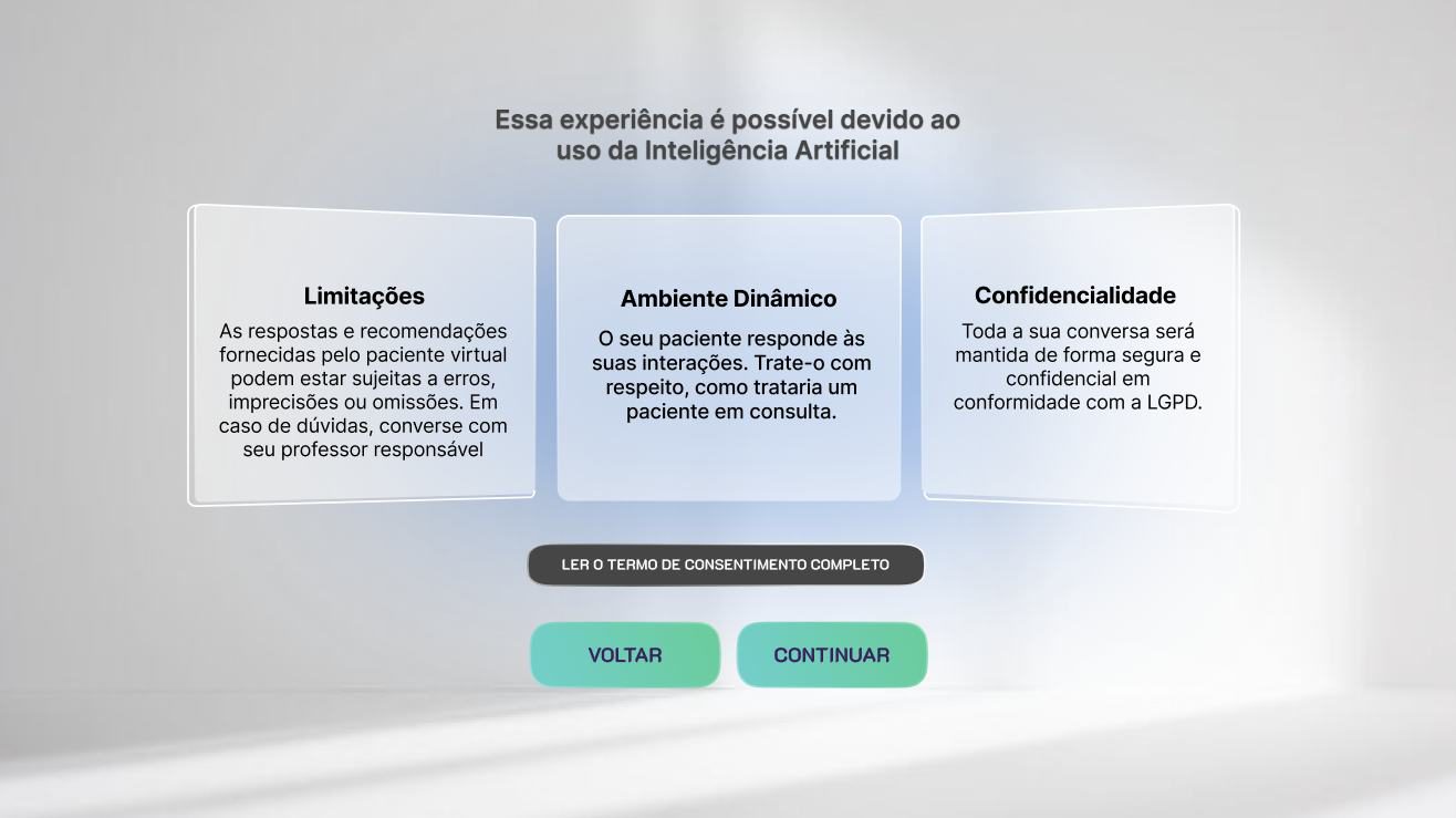 Conjunto de telas da experiência e acervo de assets para a experiência.