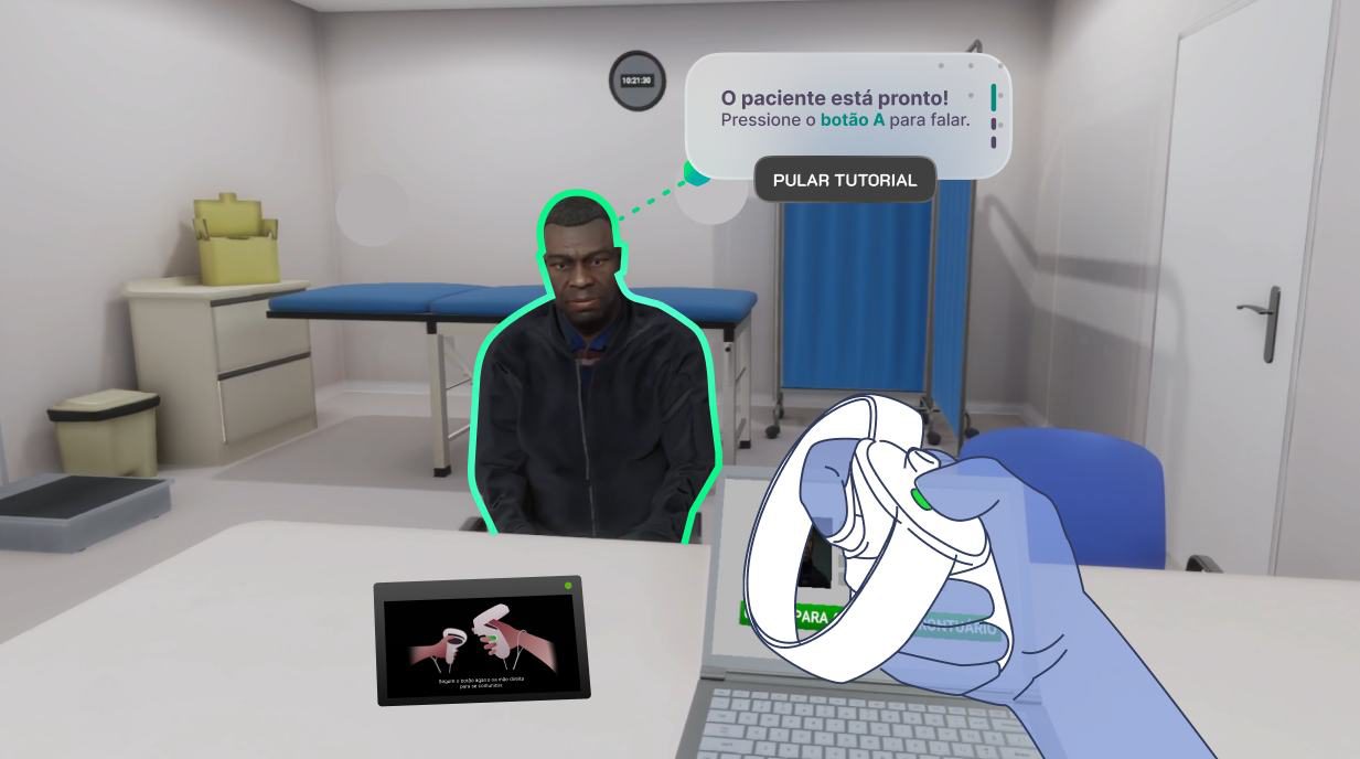 Conjunto de telas da experiência e acervo de assets para a experiência.