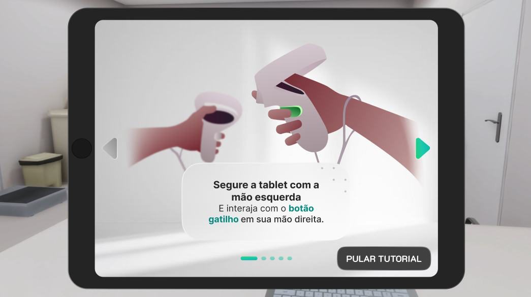 Conjunto de telas da experiência e acervo de assets para a experiência.